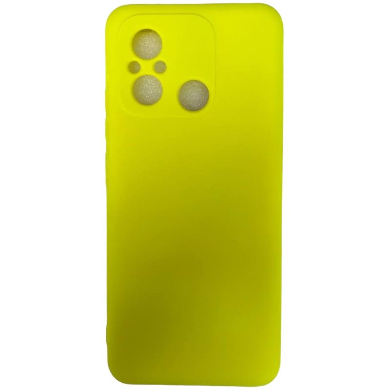 Задняя накладка SILICONE COVER для Xiaomi Redmi 12C 4G №08 Лимонный