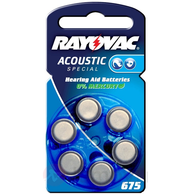 Элемент питания RAYOVAC ZA675 BL-6
