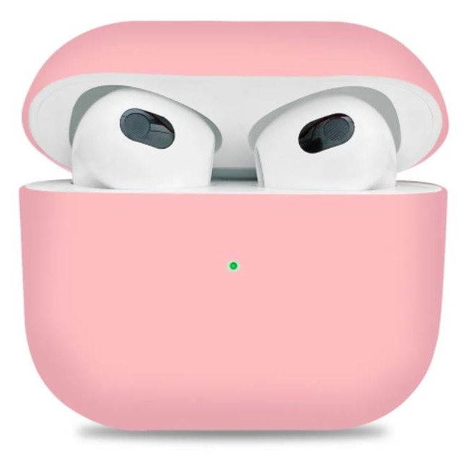 Силиконовый чехол TEXN для Airpods 3 розовый
