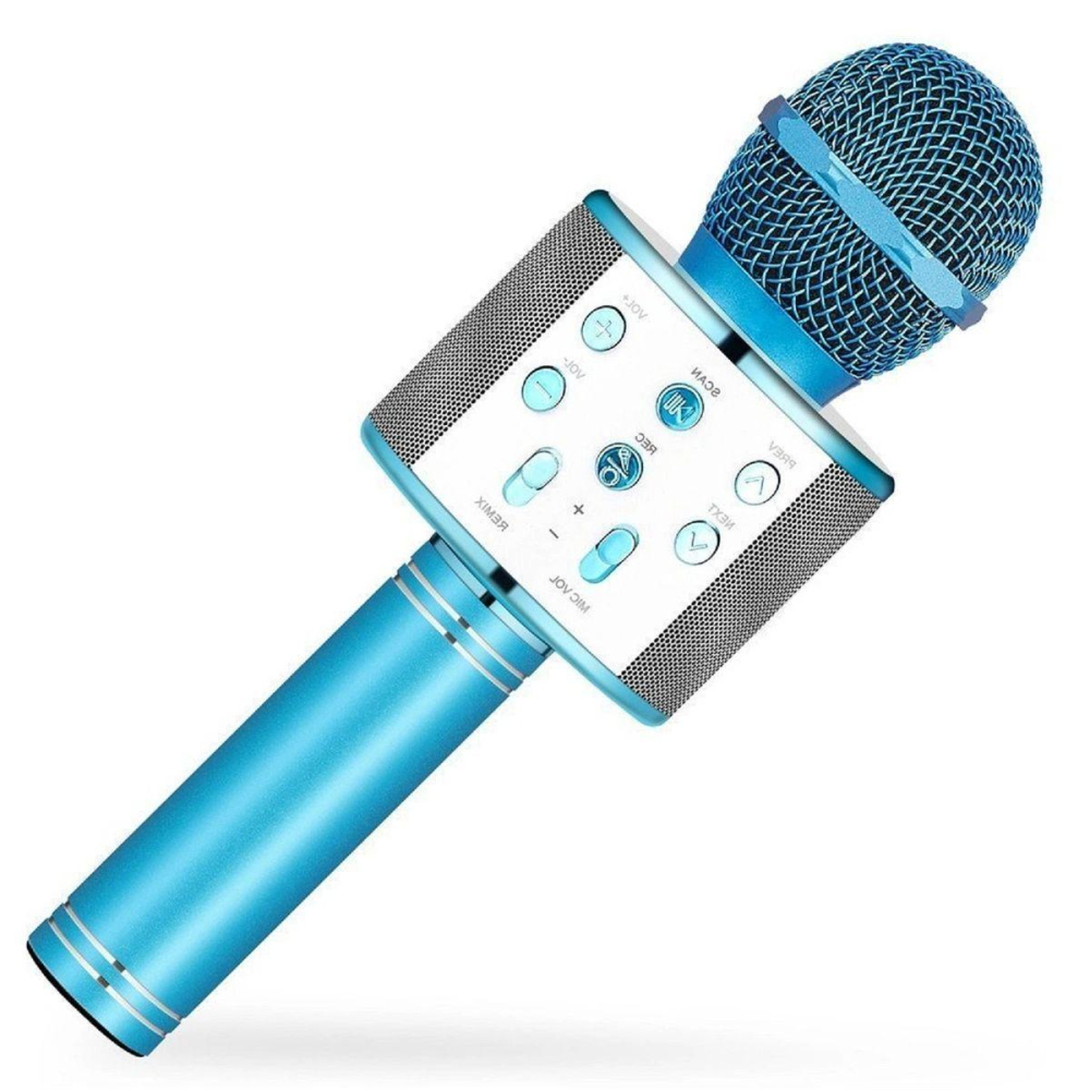 Микрофон БП Караоке WS-858 синий