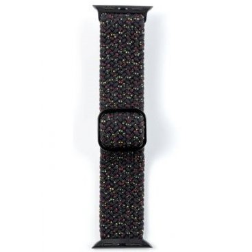 Ремешок XO BT06A с пряжкой Colorful buckle strap 38/40/41mm iWatch Band Starlight Black