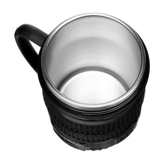 Термокружка TAKE IT EASY Экземпляр «Объектив», 220 мл чёрная