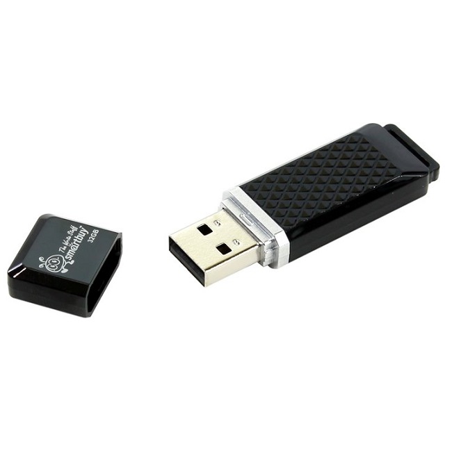 USB-флешка SMARTBUY Quartz series 32 ГБ, чёрная