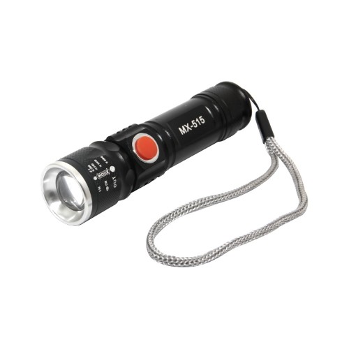 Фонарь ME MX-515-USB аккумуляторный черный