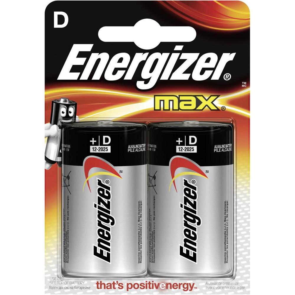 Элемент питания ENERGIZER LR20 MAX BL-2