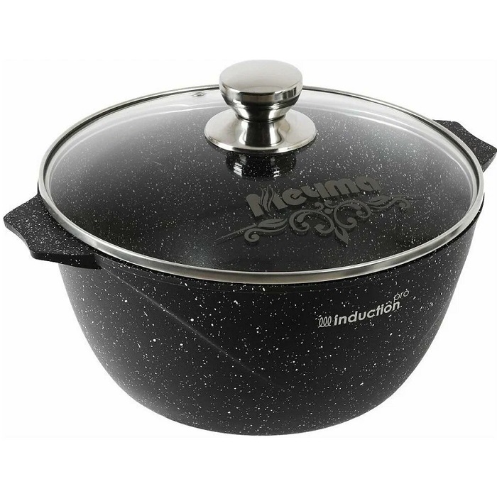 Кастрюля 4л МЕЧТА Гранит black арт.44802