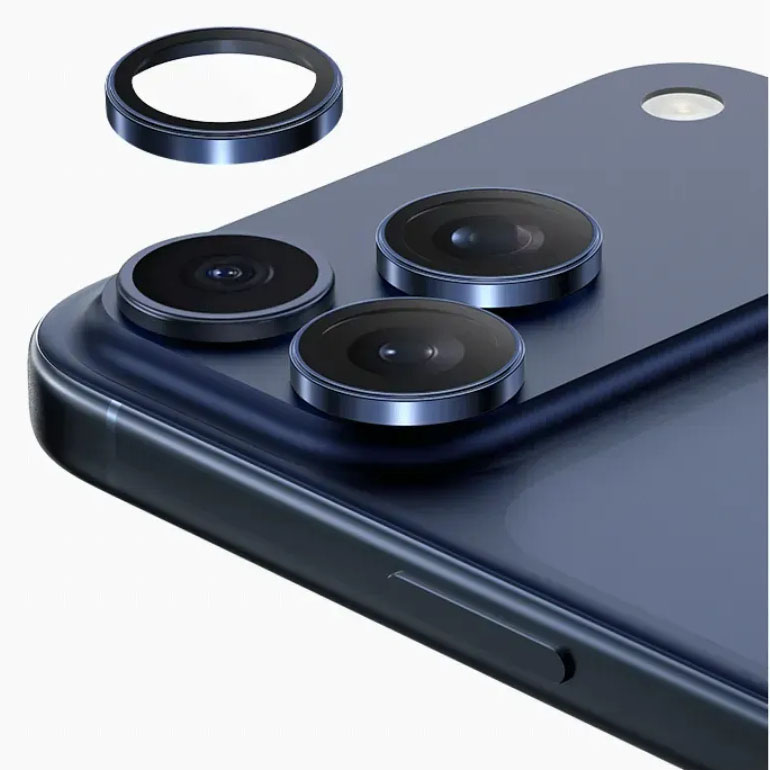 Противоударное стекло для камеры KEEPHONE CALVIN CAMERA LENS для iPhone 17 PRO/17 PRO MAX BLUE