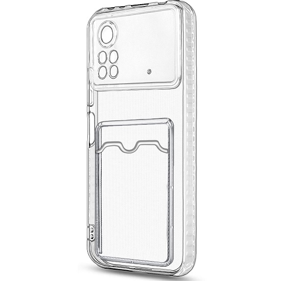 Силиконовый чехол ISA для Xiaomi Poco X4 Pro Clear Card