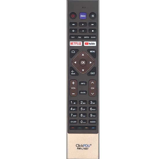 Пульт CLICLPDU для Haier  RM-L1657(PBOX)  LCD , SMART TV в корпусе HTR-A27