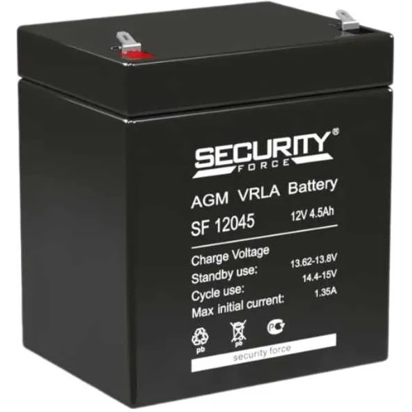 Аккумулятор Security Force SF 12045 12V 4,5Ah