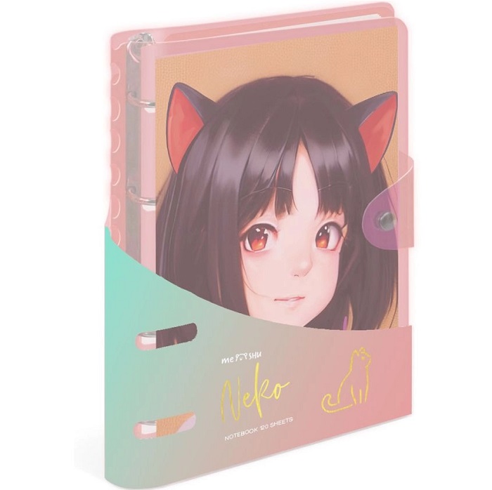 Тетрадь на кольцах 120л., А5, клетка MESHU "Quack-Quack", с пластиковой обложкой MS_50662