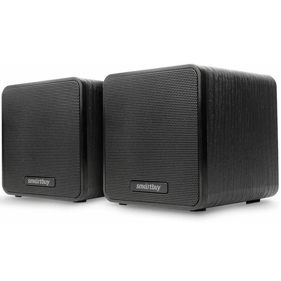 Колонки 2.0 SMARTBUY CUBES, черная (SBA-4650)  (2*3Вт)