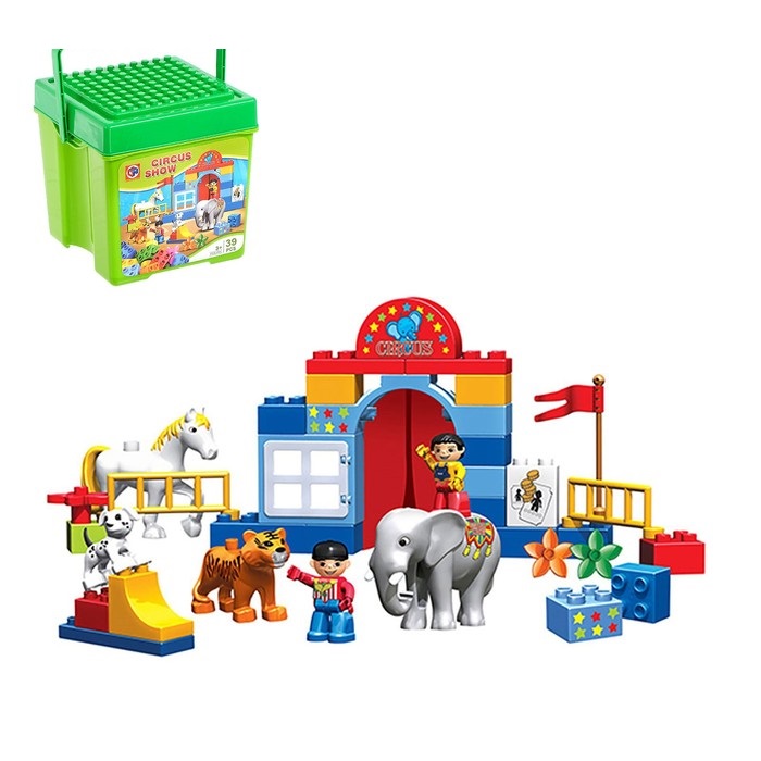 Конструктор KIDS HOME TOYS Цирковое представление 39 деталей 2496923