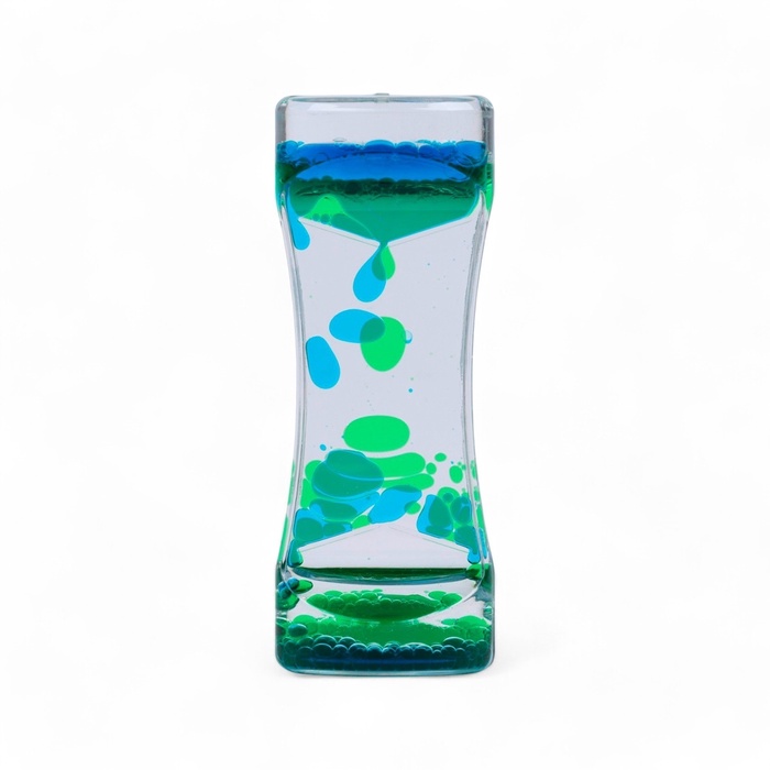 Гелевые часы, антистресс, 14 х 5.5 х 3.5 см, зеленые   10701652