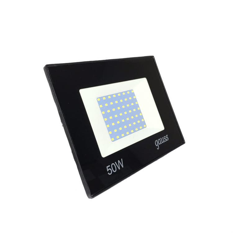 Прожектор светодиодный GAUSS 50W/3000K/IP65 черный