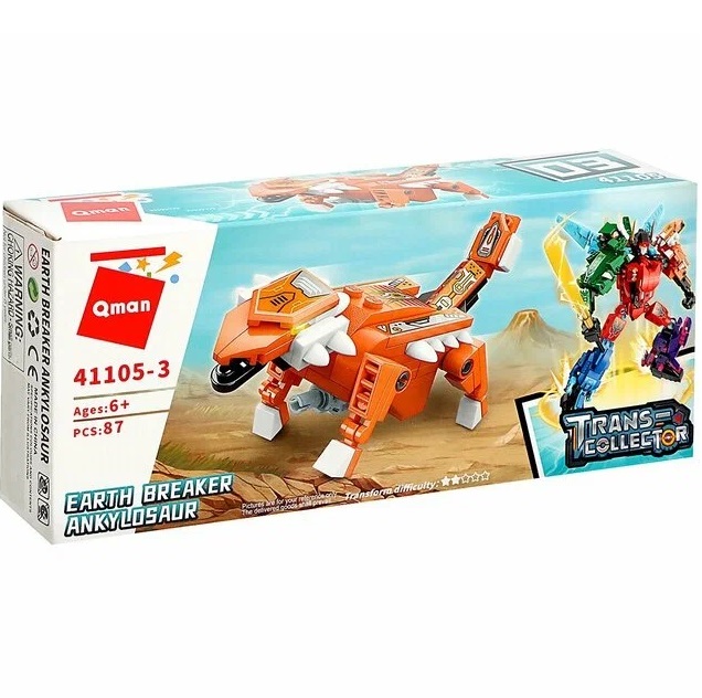 Конструктор Qman Динобот «Вождь Тиранозавр», 87 деталей 10865736