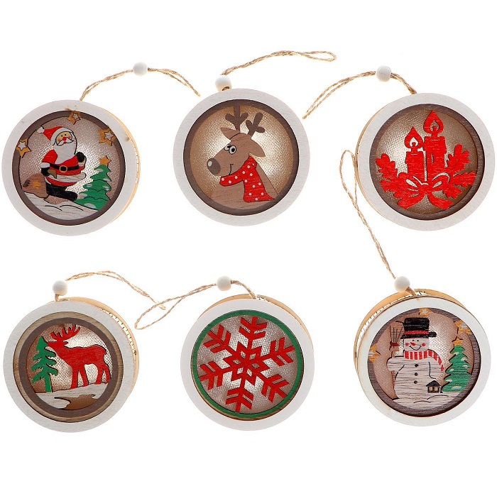 Световой декор с подвеской «Сказка» 7.8 см, МИКС