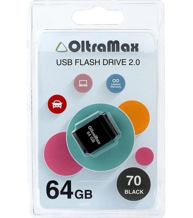 USB 64Gb OltraMax 70 чёрный