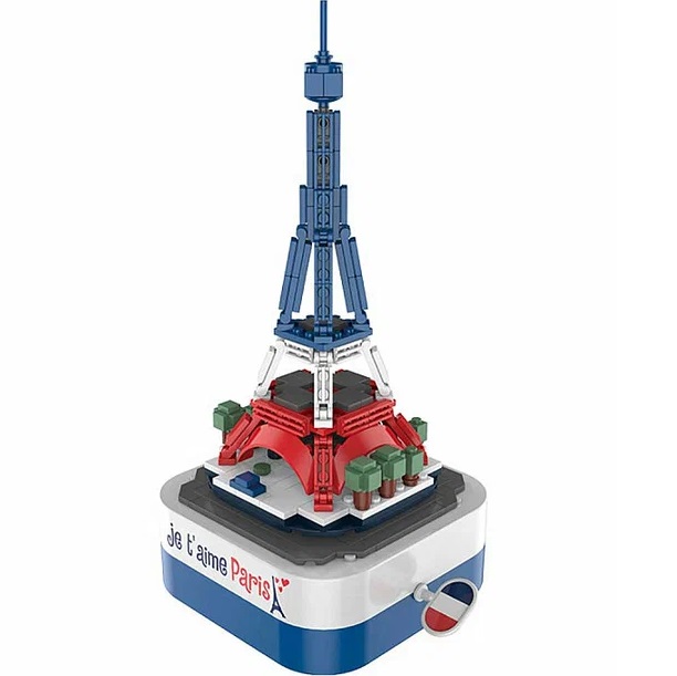 Конструктор Jaki Музыкальная шкатулка с Эйфелевой башней