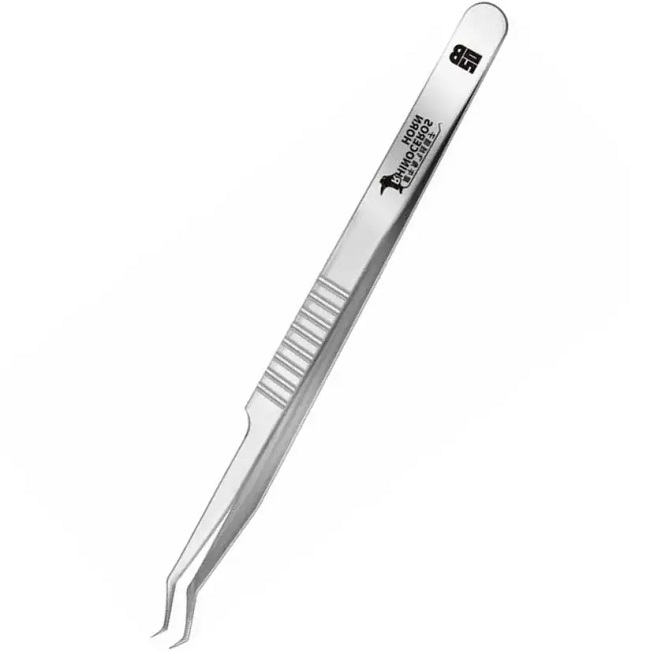 Пинцет Xuan Hou Fly Wire Rhinoceros Horn ультратонкий изогнутый