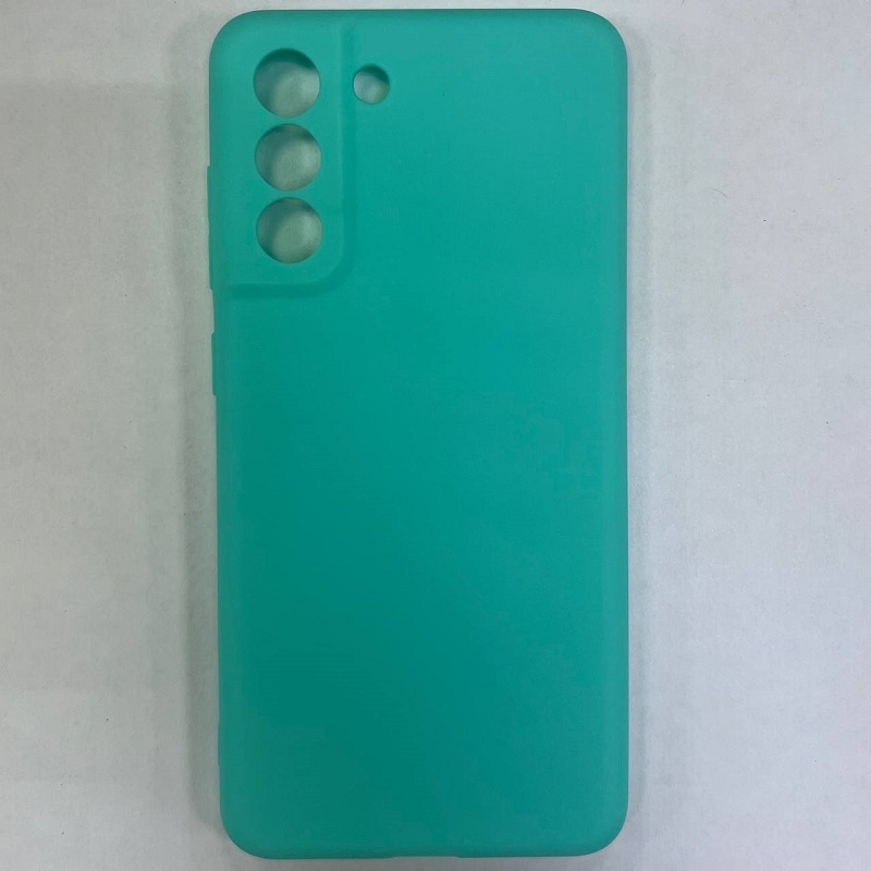 Задняя накладка ZIBELINO Soft Matte для Samsung Galaxy S21FE (бирюзовый) защита камеры
