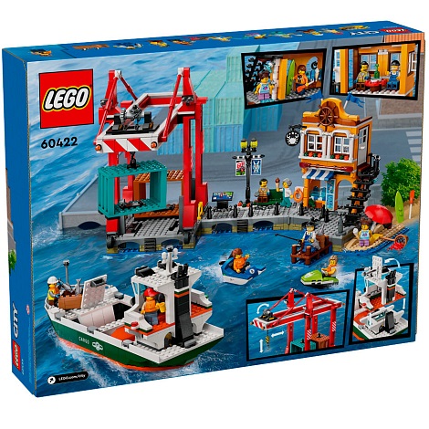 Конструктор LEGO CITY 60422 Морской порт с грузовым судном