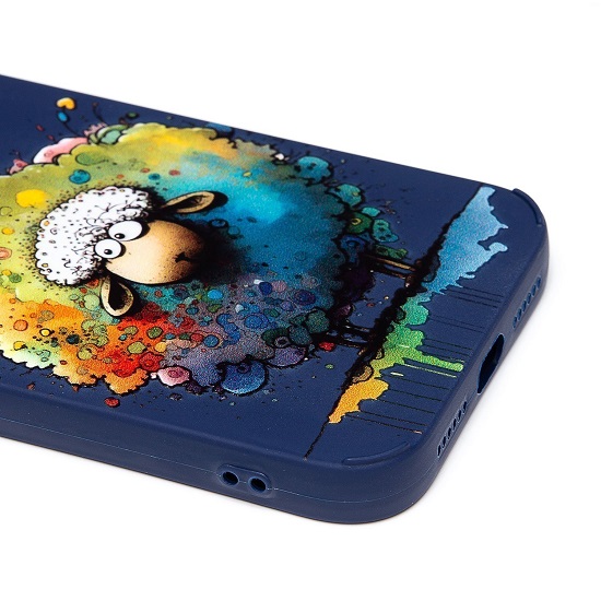 Задняя накладка SC335 для iPhone 11 (овечка) (dark blue) (227086)