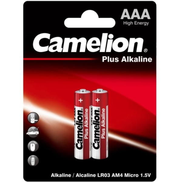Элемент питания CAMELION LR03 Plus BL-2 (2/24/576/17280)