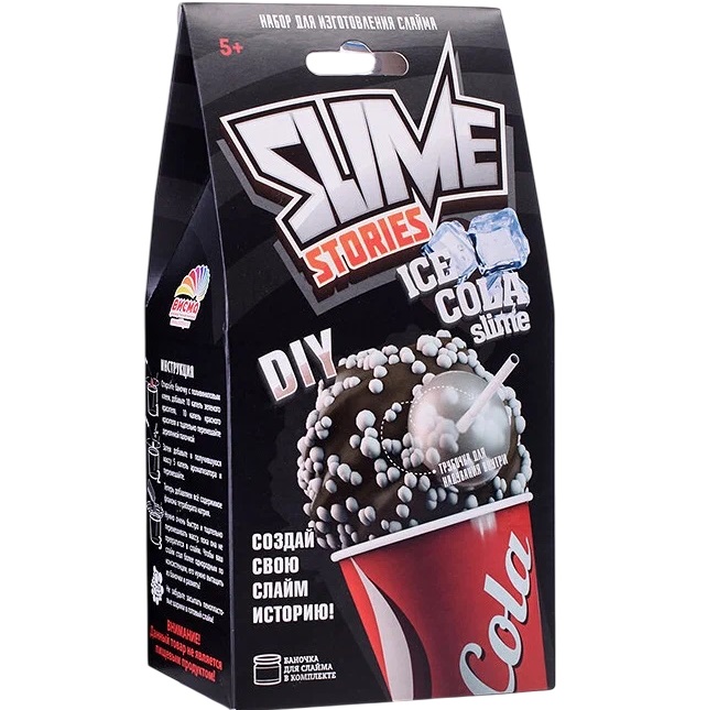Набор для опытов и экспериментов серия "Юный химик" Slime Stories. Ice cola. УТМ01364268
