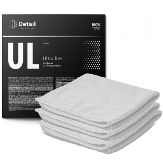 Микрофибра DETAIL Ultra Lite DT-0215 (упапковка 3шт)