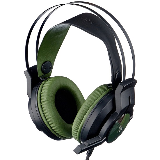 Наушники A4TECH Bloody J450 черный/зеленый