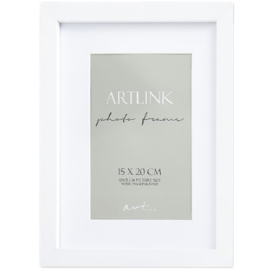 Фоторамка МДФ "Ellis" 15x20 см, с паспарту,  белый 9335836