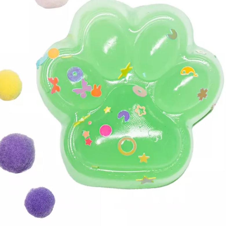 Игрушки Антистресс Лапки Фосфорная с шариками на блистере