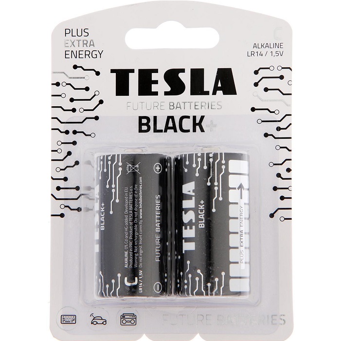 Элемент питания TESLA BLACK+ LR14 BL-2 (2/24/144/9216)