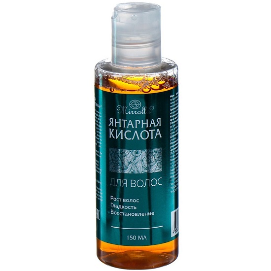 Янтарная кислота для волос Mirrolla, 150 мл