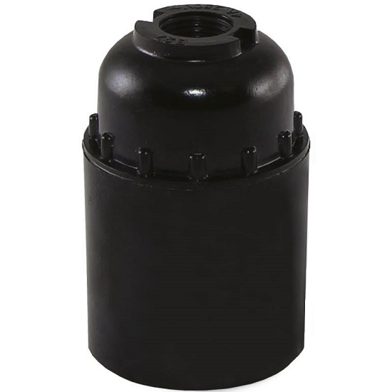 Патрон Е27  карболитовый подвесной черный TDM б/н    /50/200