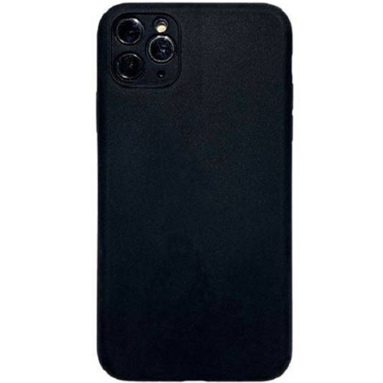 Cиликоновый чехол STR для iPhone 11 Pro с отверстием под камеры (черный)