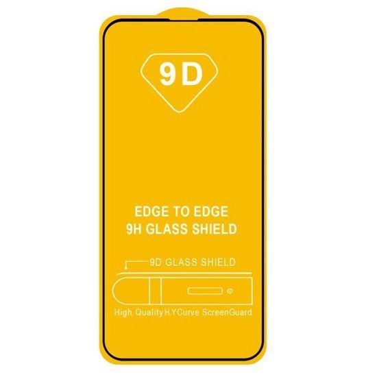 Противоударное стекло 2.5D NONAME для IPhone 13/13 Pro черное, полный клей