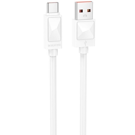 Кабель USB <--> Type-C  1.0м BOROFONE BX109 Joy, белый, 5A