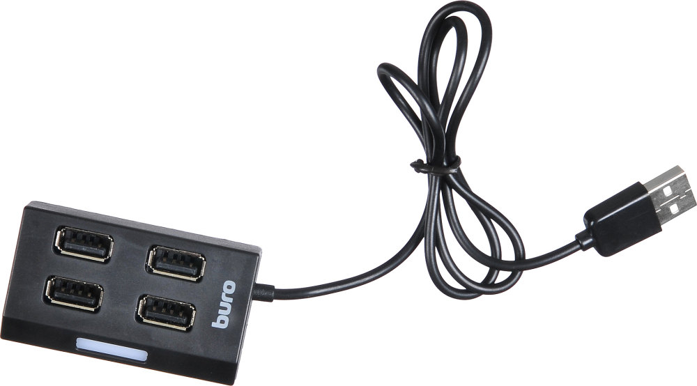 USB-хаб BURO BU-HUB4-U2.0 4порт. черный
