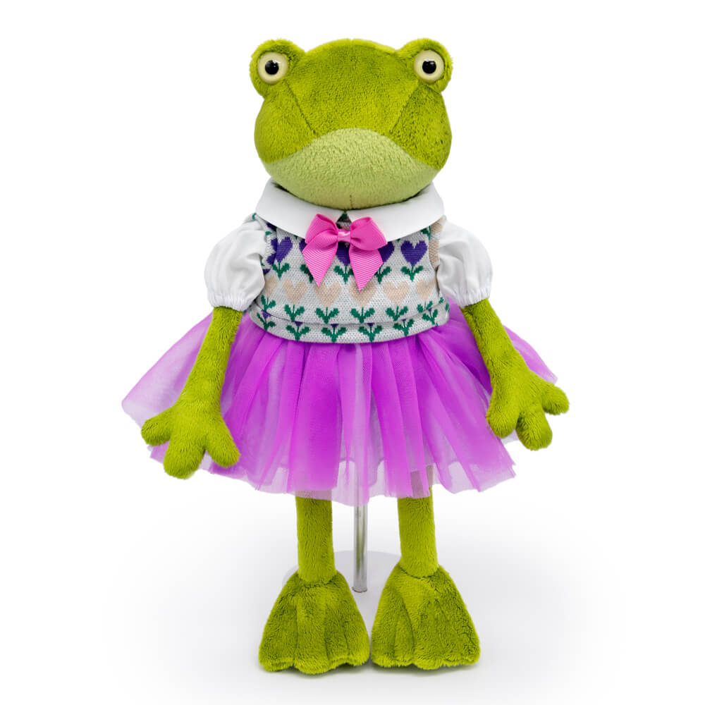 Мягкая игрушка Оливия Кваковская в комплекте с жаккардовым жилетом , 16 см (Kva16-04)