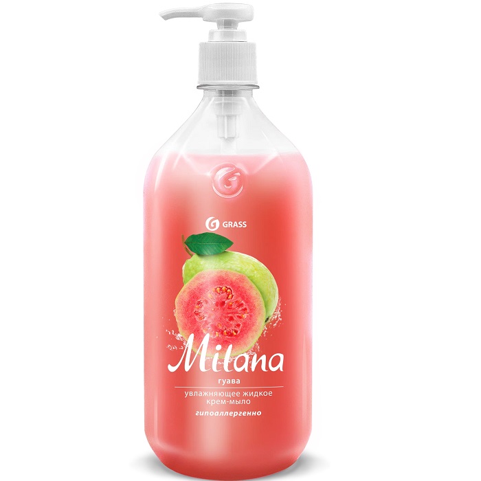 Жидкое крем-мыло GRASS Milana гуава, 1000мл (125429)