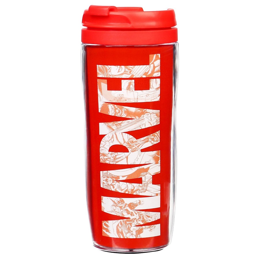 Термостакан, красный, 350 мл «MARVEL», Мстители