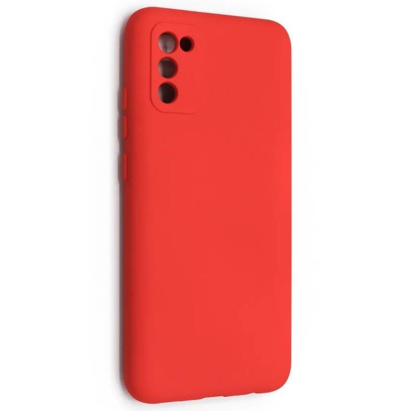 Задняя накладка SILICONE COVER для Samsung Galaxy A02S красный