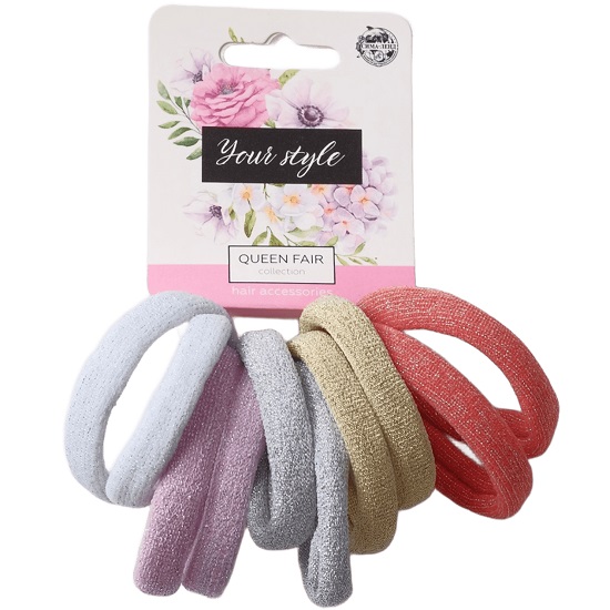 Резинка для волос "Синди" (набор 10 шт) блеск нежность, 4,5 см, микс 7908671