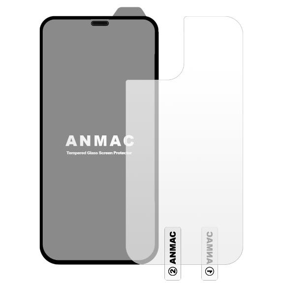Противоударное стекло 3D ANMAC для iPhone 12 Pro Max матовое с сеточкой