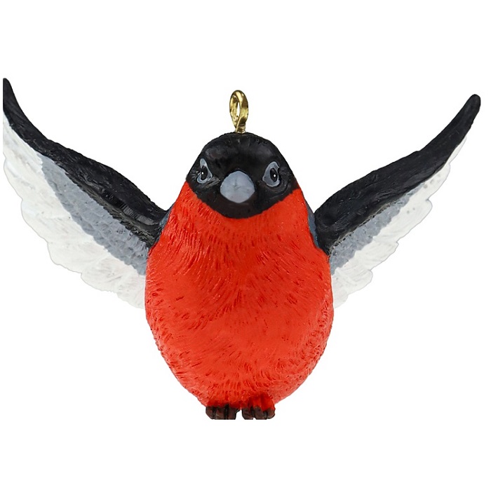 Полирезиновая подвеска "Снегирь в полете" 7,5*4,5см., УТМ01463627