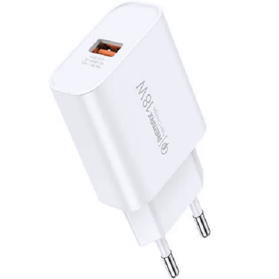 Сетевое ЗУ 1USB REMAX RP-U119, белый, кабель Type-C, 18W