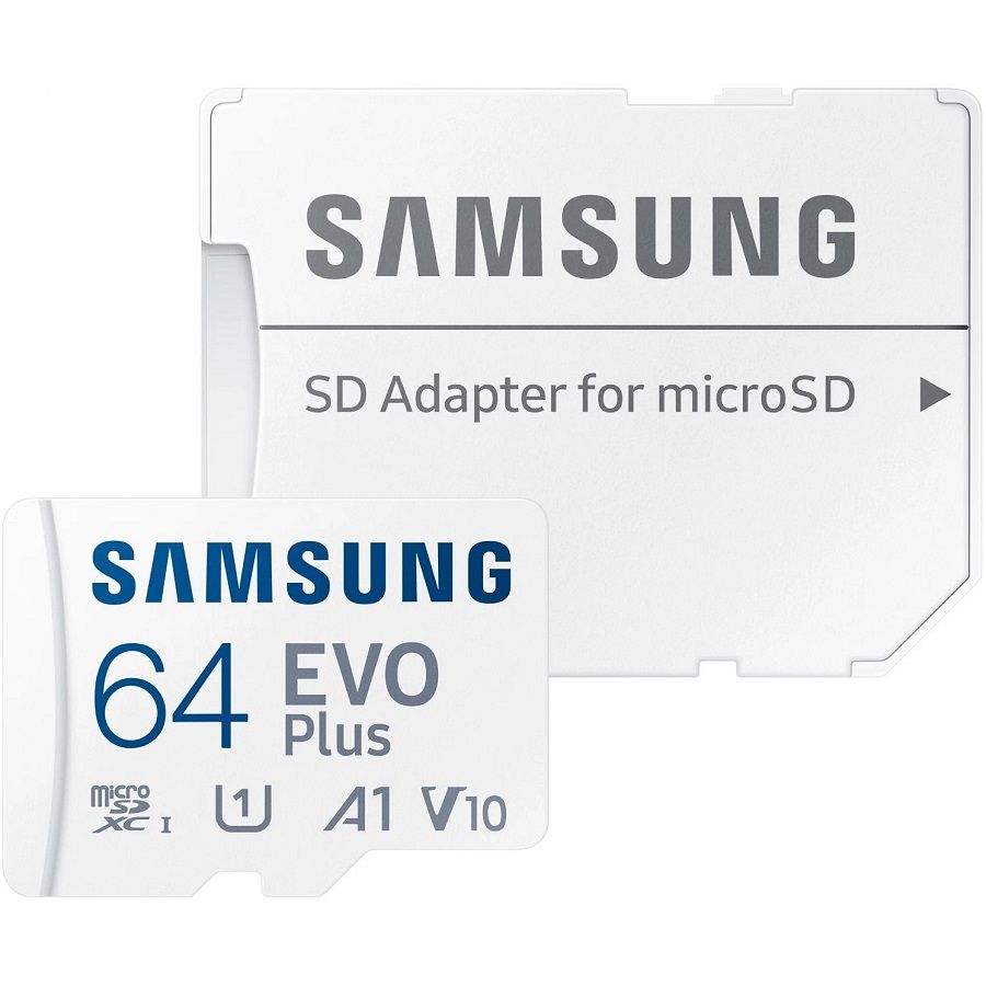 Micro SD 64Gb Samsung Class 10 Evo Plus U1 (R/W 130 MB/s) + адаптер SD