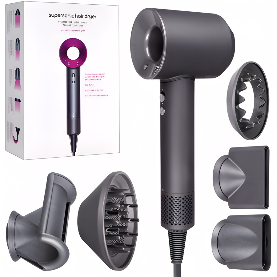 Фен Supersonic hair dryer серый (Уценка)